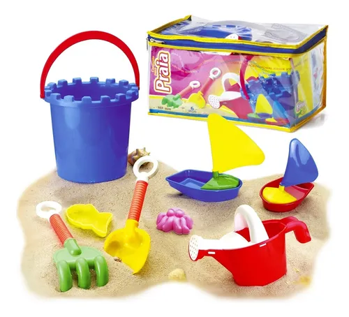 Imagem do produto Balde de Praia Infantil com 8 Peças – Monte Líbano
