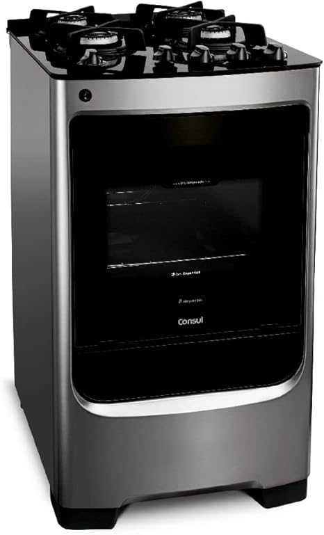 Imagem do produto Consul 4 Bocas Cor Inox com Mesa de Vidro CFO4VAR BIVOLT