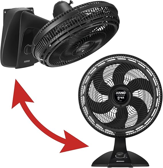 Imagem do produto Ventilador 2 em 1, Mesa ou Parede, Arno, Turbo Force